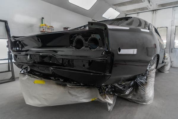 Professional Black Sedan Paint Job